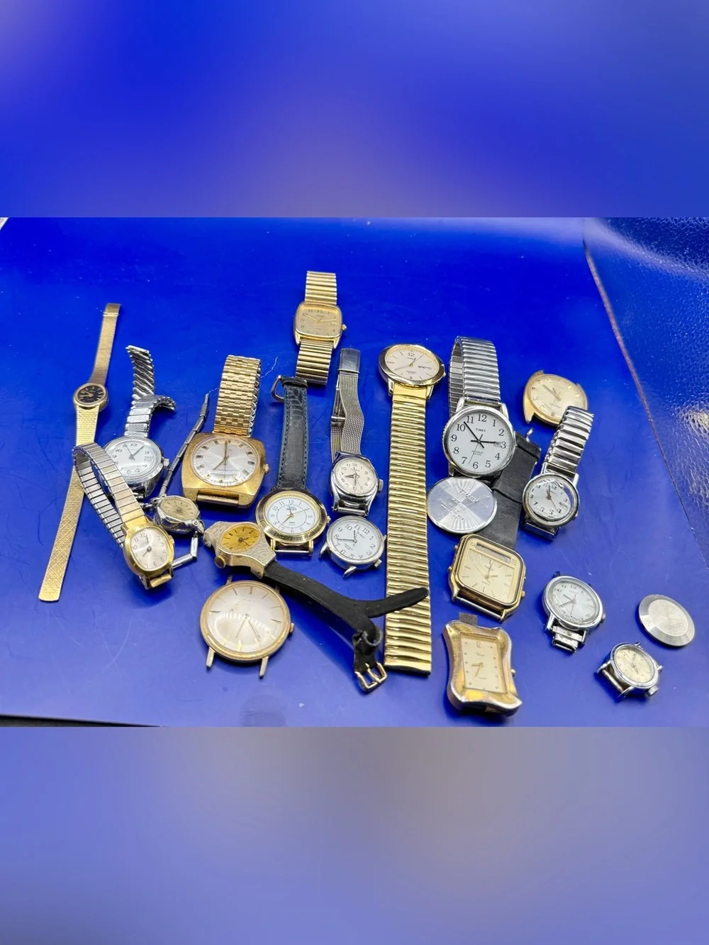 19 Vintage Timex Watches LOT For Parts Repair Non-Working